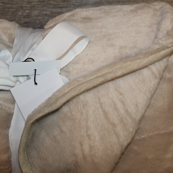 UGG DUFFIELD THROW OATMEAL TAN HEATHER NEW - Picture 4 of 4